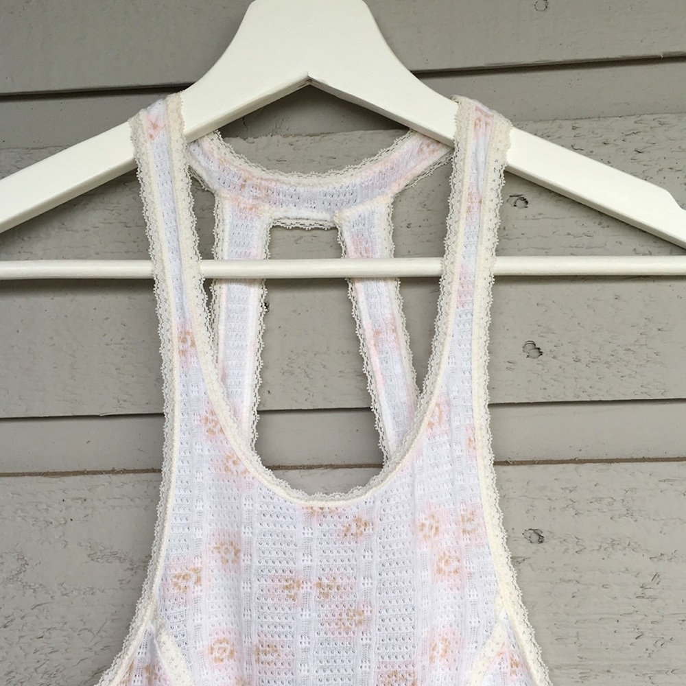 FREE PEOPLE INTIMATELY VINTAGE/RARE SOFT SEXY 100% COTTON TANK TOP/CAMISOLE LOOK